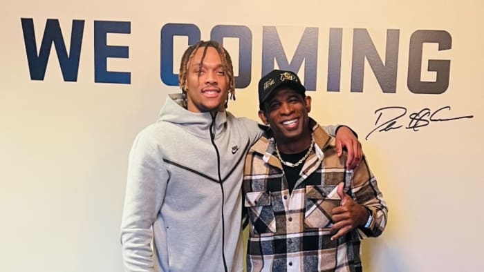 Terrell Timmons Jr. With Deion Sanders at Colorado